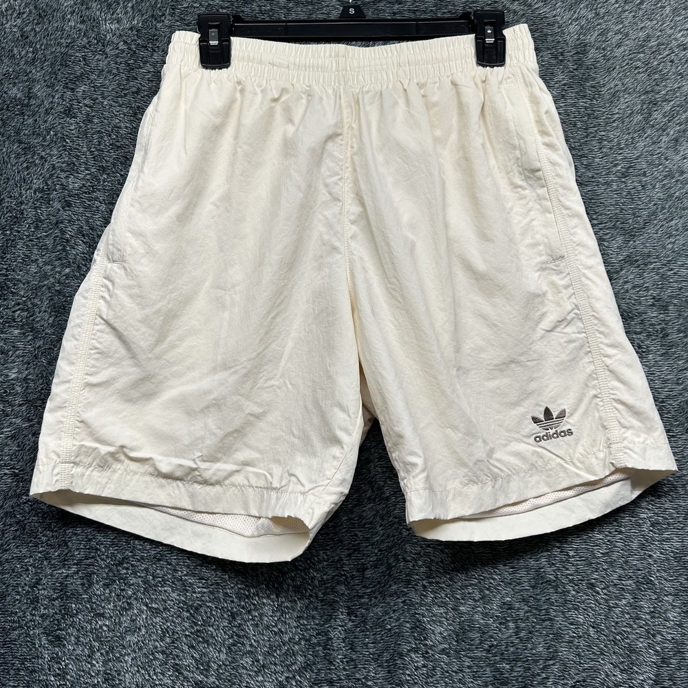 Adidas Mens Size S Beige JY3353 Essentials Woven Athletic Shorts